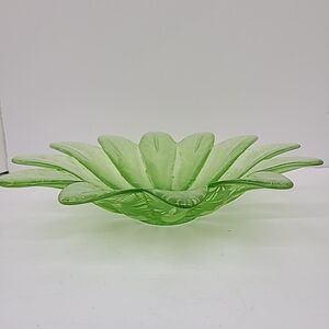 Elegant Green Glass Decorative Bowl Recycle Glass Spain